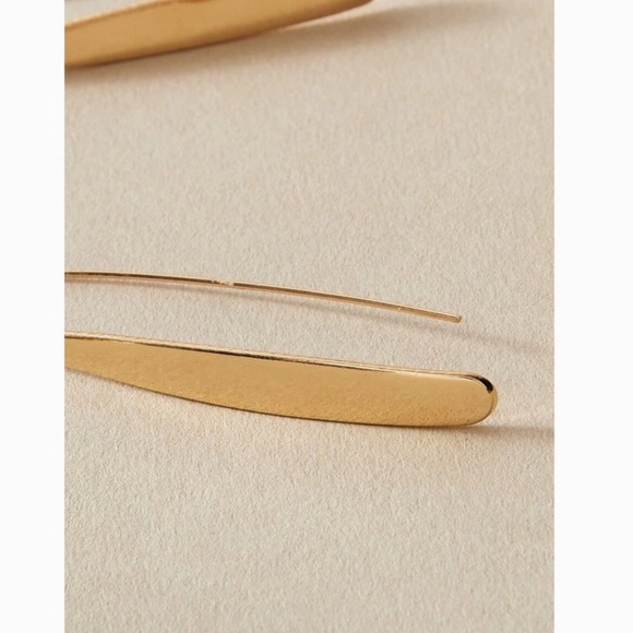 The Parker - Gold Drop Statement Earrings - Picture 3 of 6